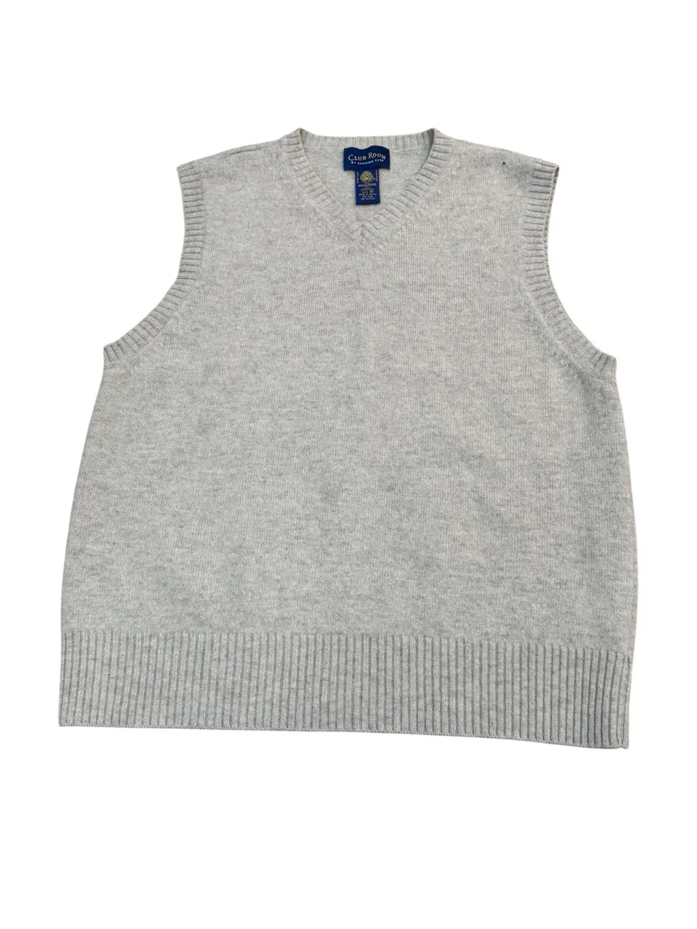 Eclectic Grandpa Club Room Light Gray V-Neck Sweater Vest